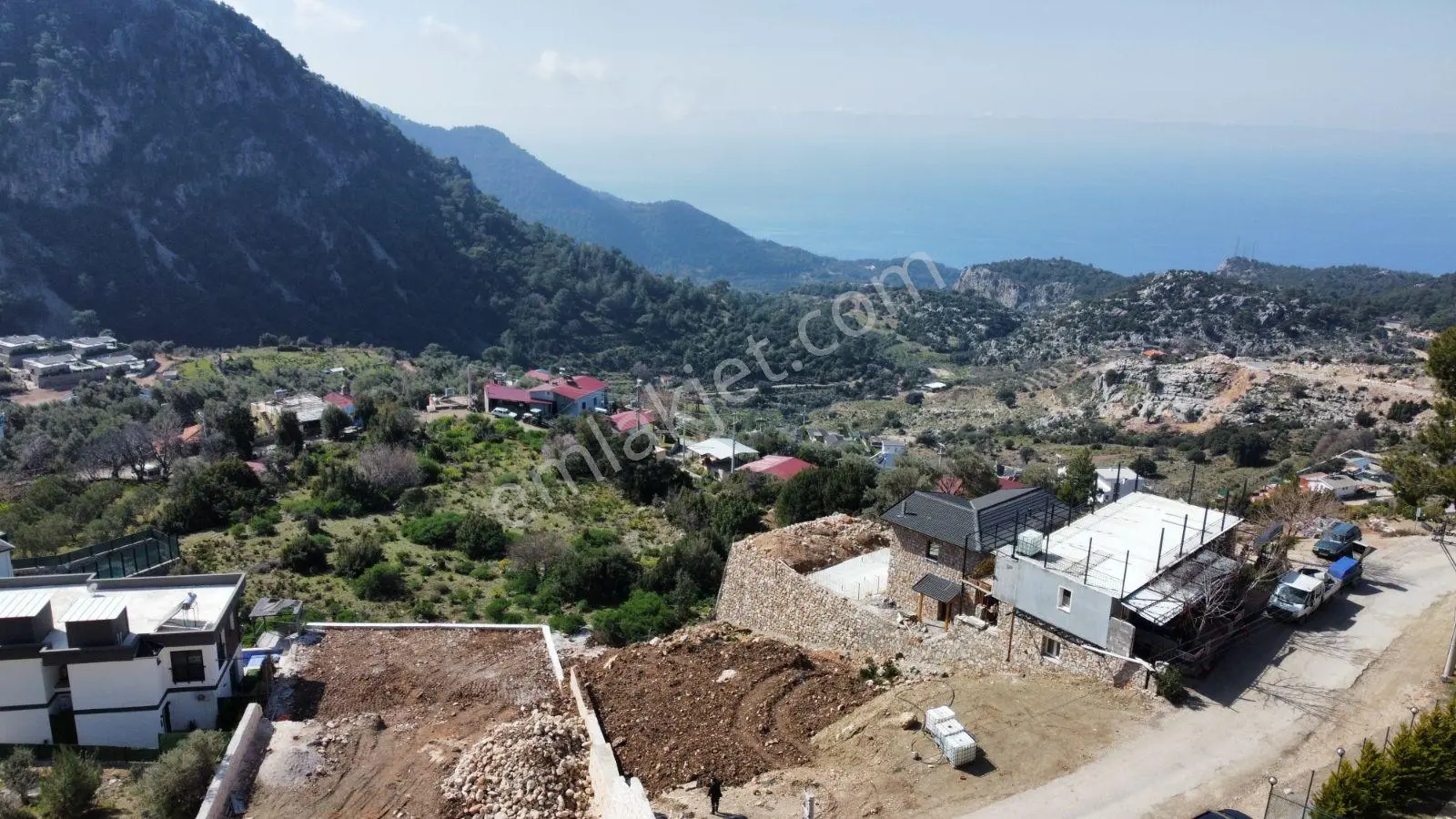 Fethiye Faralya Kirmede Çift Villa Yapılır Köyiçi Satılık Arsa — fotoğraf 17