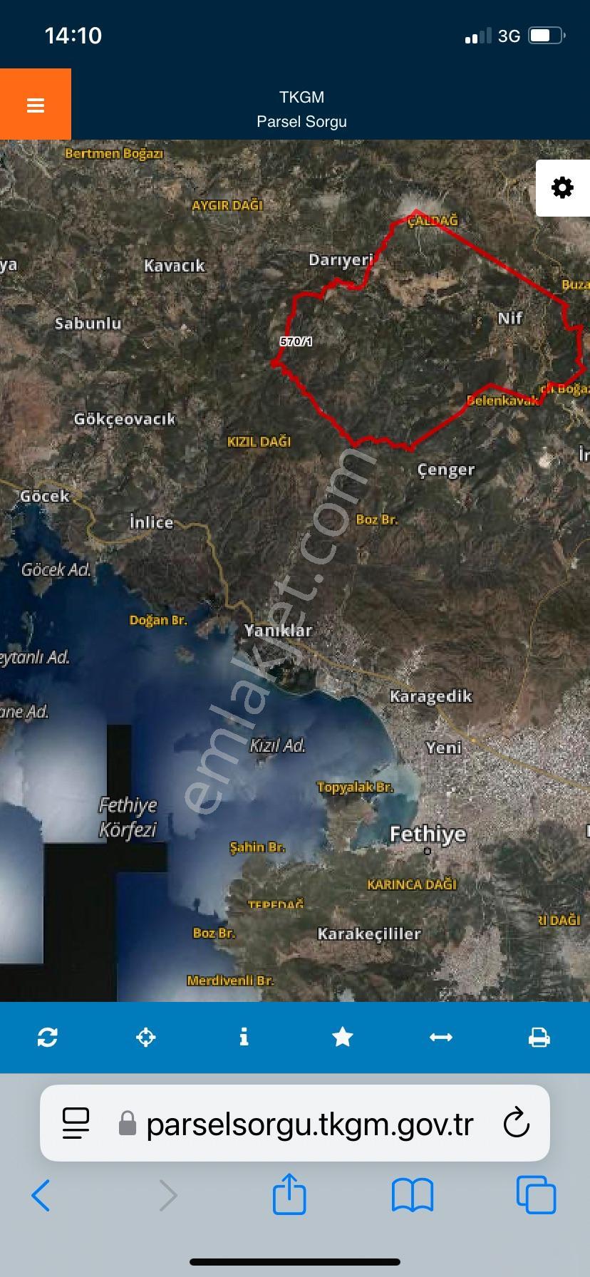 Fethiye Nif Satılık 1.444M2 Tapulu Zeytinlik — fotoğraf 4