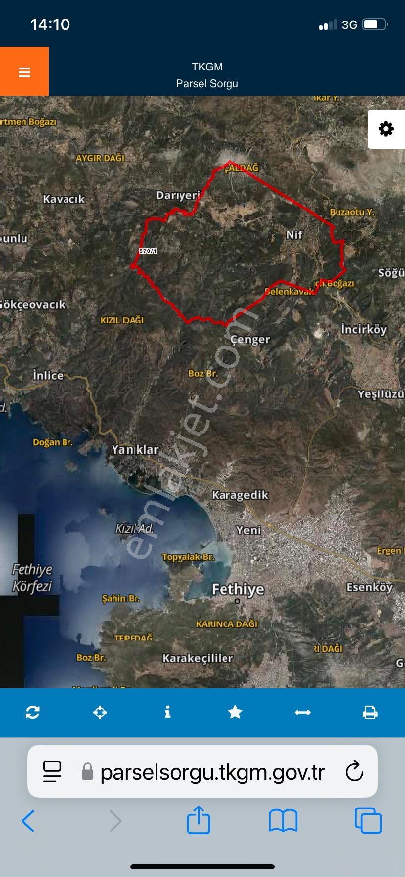Fethiye Nif Satılık 1.444M2 Tapulu Zeytinlik — fotoğraf 6