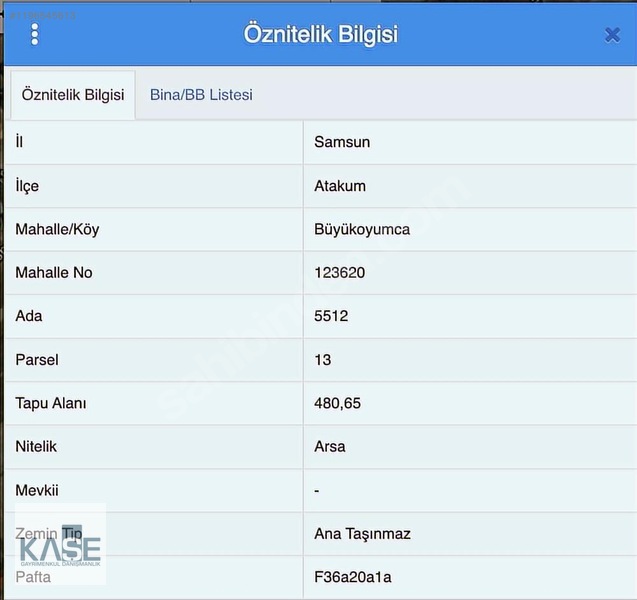 **samsun Atakum'da Köşe Parsel, 5 Kat İmarlı Yatırımlık Arsa — fotoğraf 2