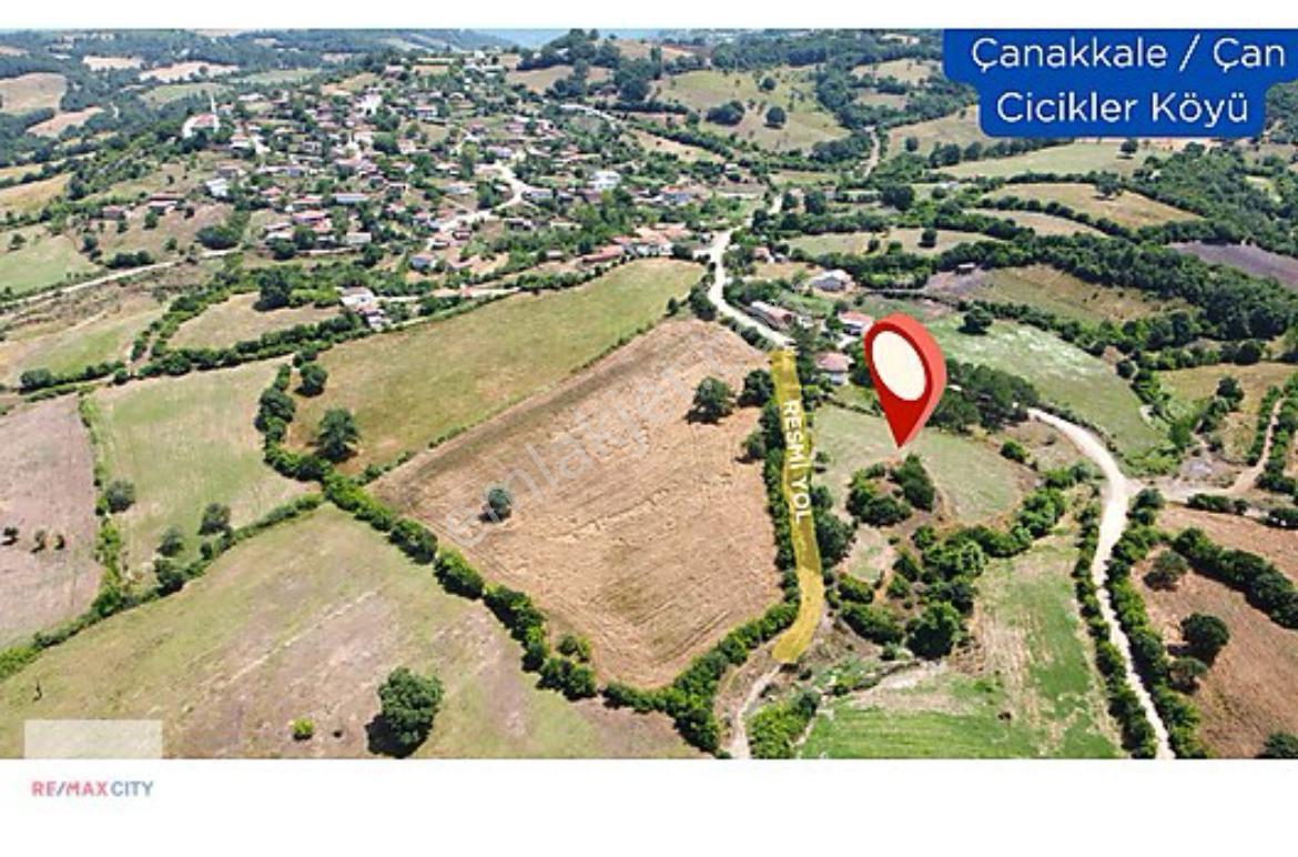 Çanakkale Çan Cicikler Köyünde %80 İmarlı 845 M2 Arsa