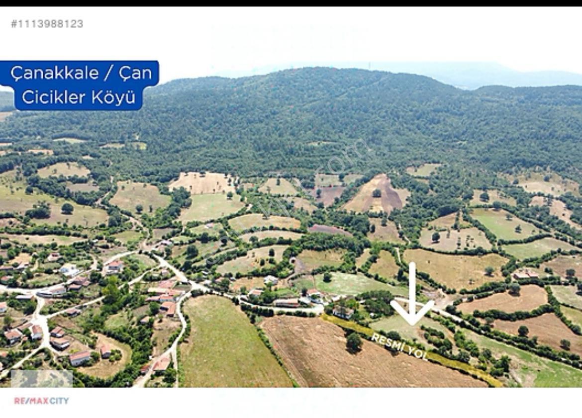 Çanakkale Çan Cicikler Köyünde %80 İmarlı 845 M2 Arsa — fotoğraf 2