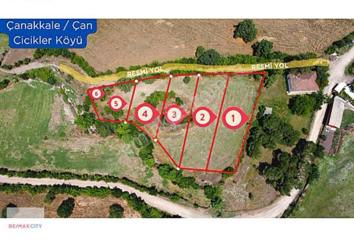 Çanakkale Çan Cicikler Köyünde %80 İmarlı 845 M2 Arsa — fotoğraf 11