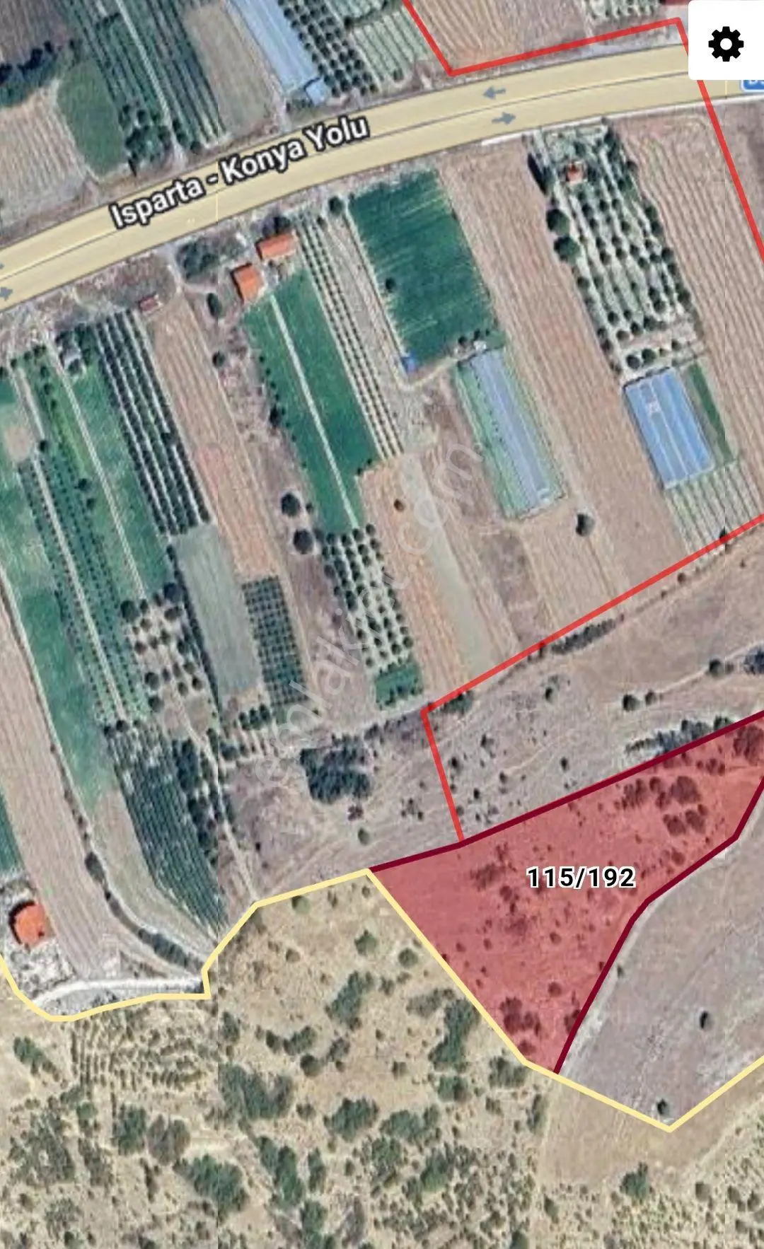 Isparta Yalvaç Çetincede Yerleşim Yeri İçinde 13500m2 Kısmen Elma Bahçesi Süper Manzaralı — fotoğraf 4