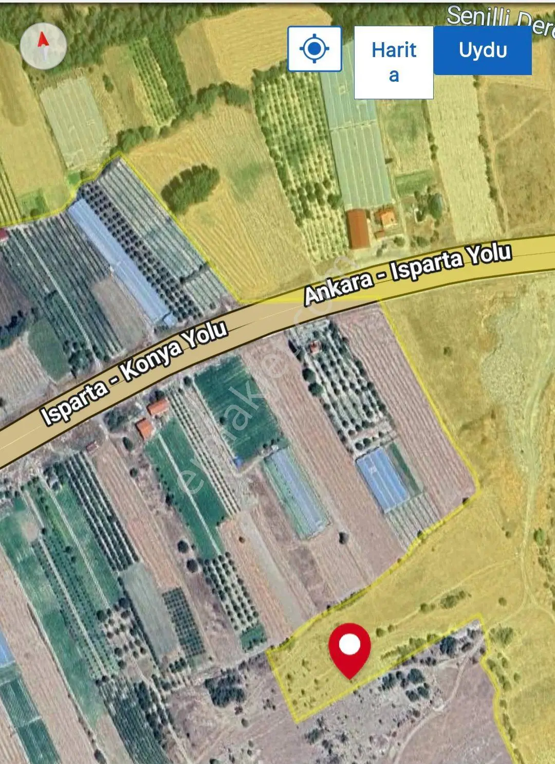 Isparta Yalvaç Çetincede Yerleşim Yeri İçinde 13500m2 Kısmen Elma Bahçesi Süper Manzaralı — fotoğraf 7