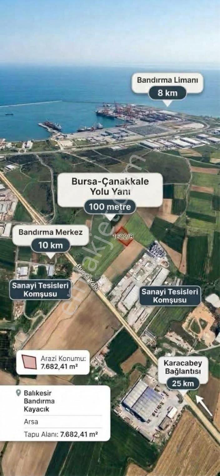 Bandırma Kayacıkta Lojistik Ve Üretime Uygun Sanayi Arazisi