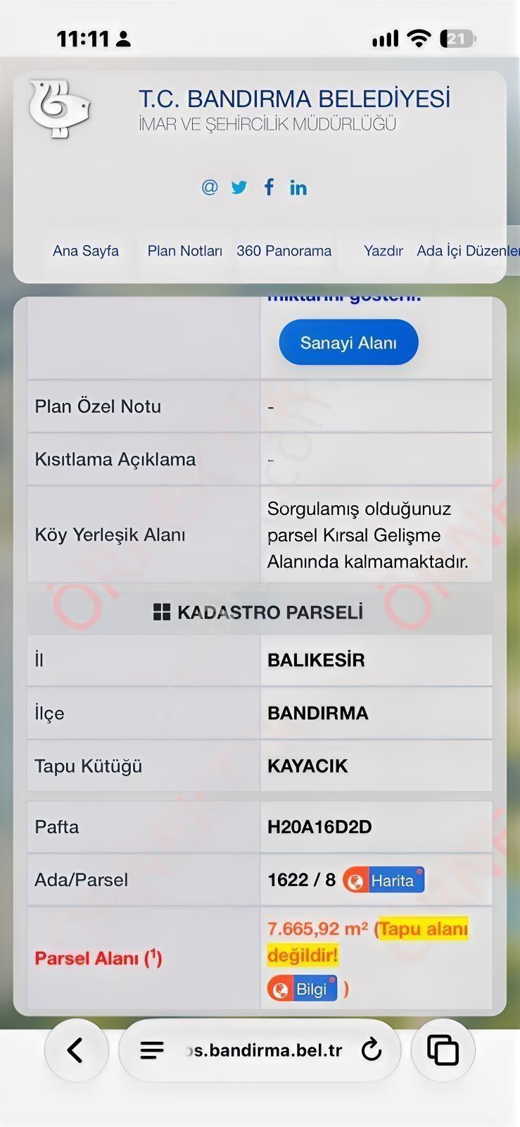 Bandırma Kayacıkta Lojistik Ve Üretime Uygun Sanayi Arazisi — fotoğraf 3
