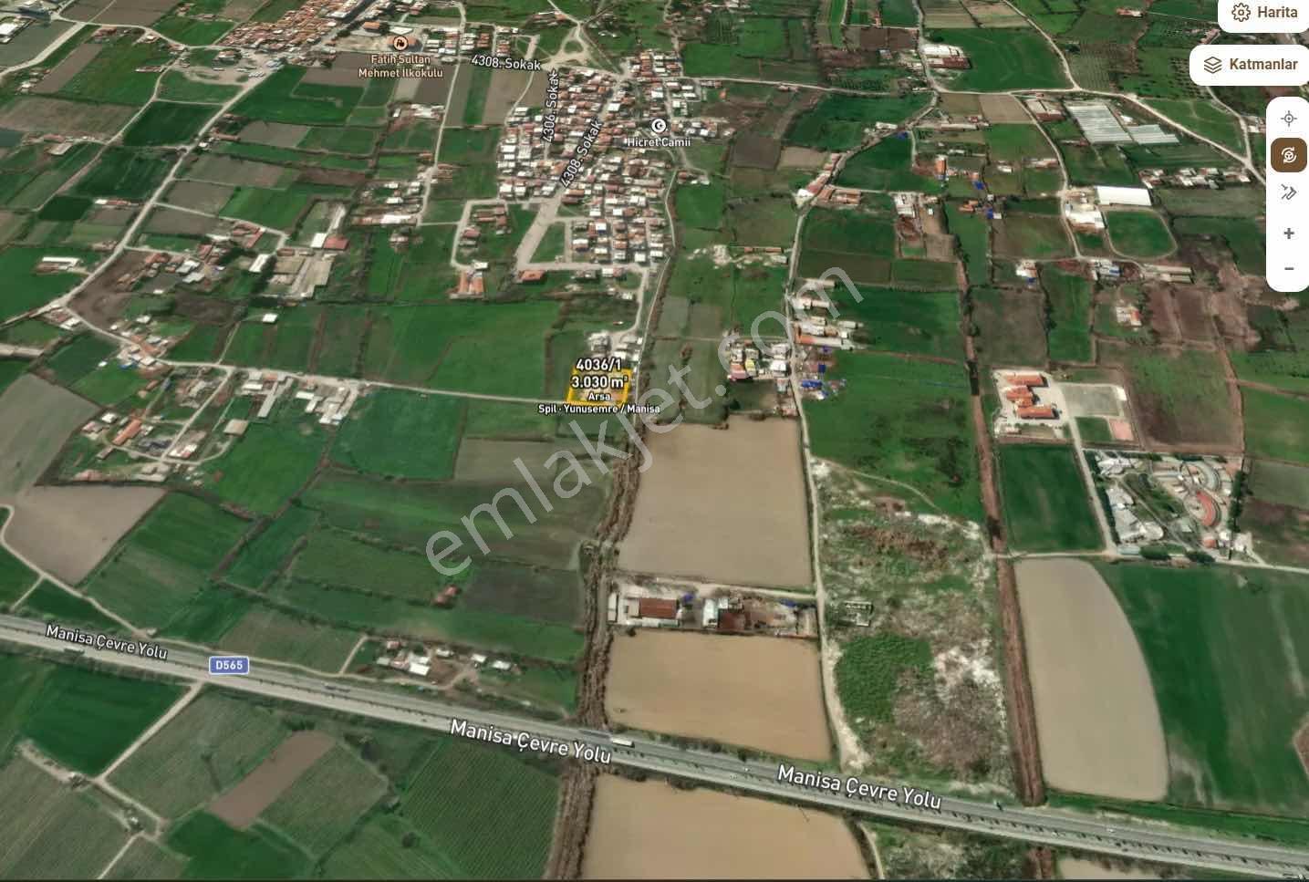 Manisa Yunusemre Spil Mah. Satılık 10 Kat İmarlı 110 M^2 Arsa