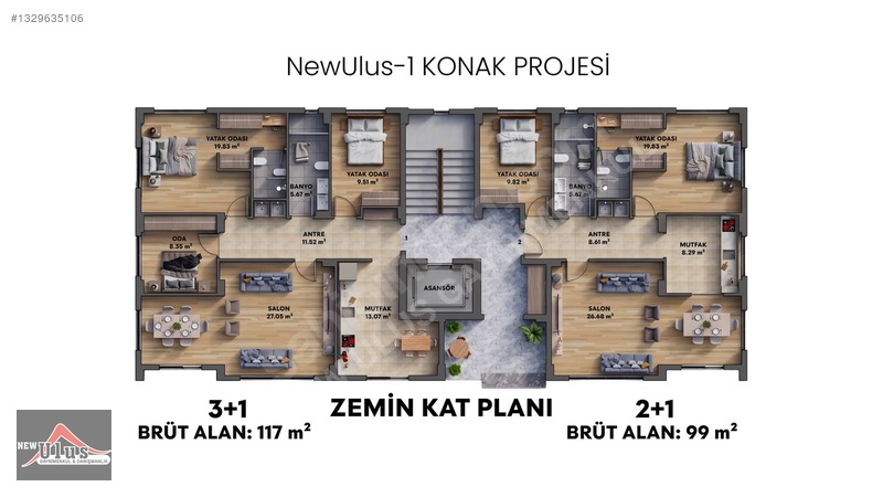 New Ulus Gayrimenkul'den Satılık Projeden Lüks Daireler — fotoğraf 3