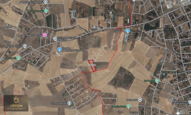 Gökçedere Mah. Merkeze 2km Tek Tapu 5.522m2 Satılık Tarla