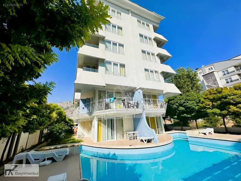 Konyaaltı Liman'da Eşyalı, Güney Cephe, Havuzlu 1+1 Satılık Dair — fotoğraf 14