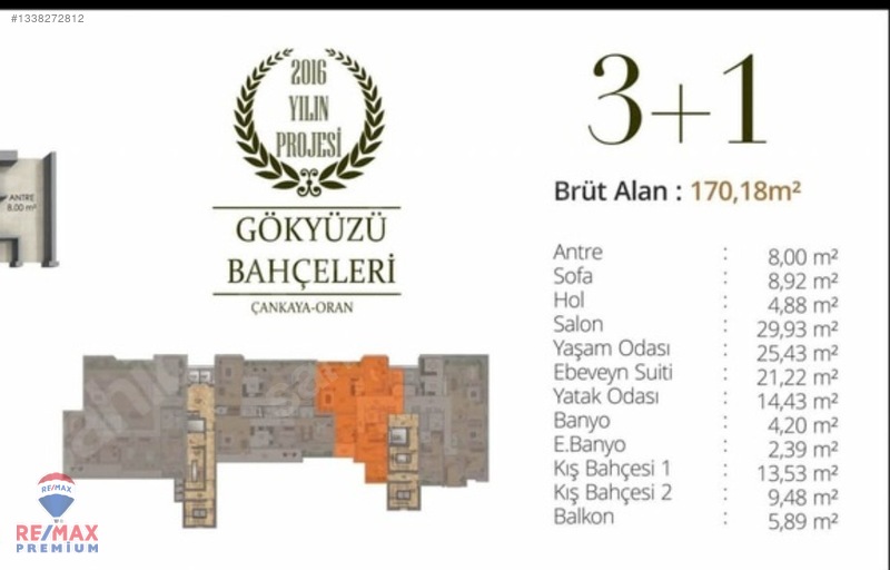 Gökyüzü Bahçelerinde 3+1 Sıfır Kullanıma Hazır Fırsat Daire — fotoğraf 2