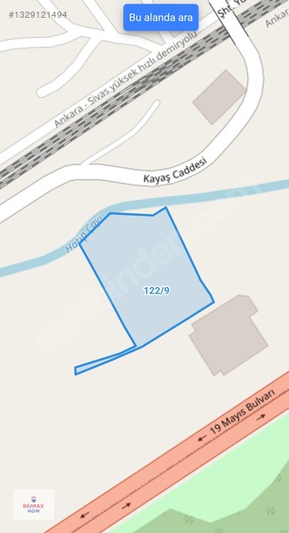 Ankarada Samsun Yolu Ve Kayaş Caddesi Arası 9088 M2 Satılık Arsa