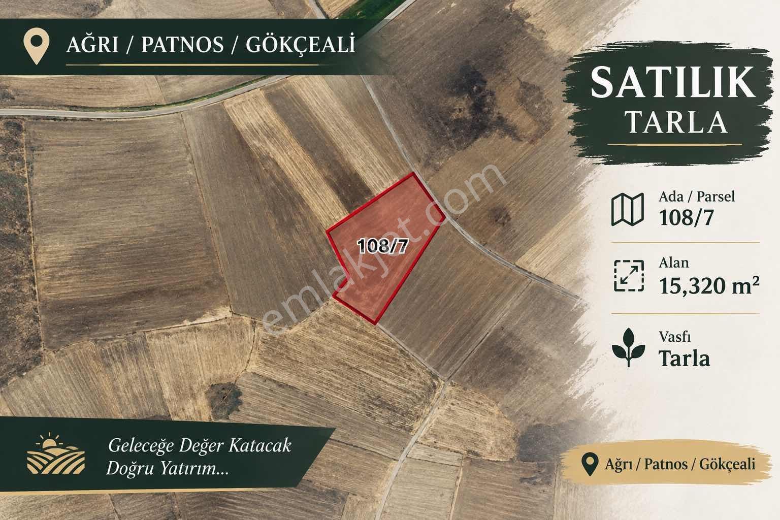 Ağri / Patnos / Gökçeali / Satılık / Tarla