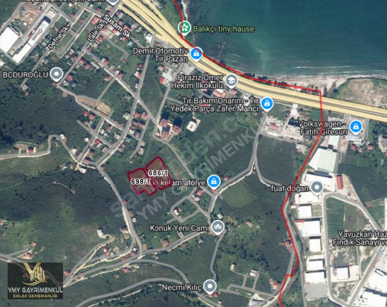 Piraziz'De Deniz Manzaralı 4.330 M² Arsa: Kat Karşılığı