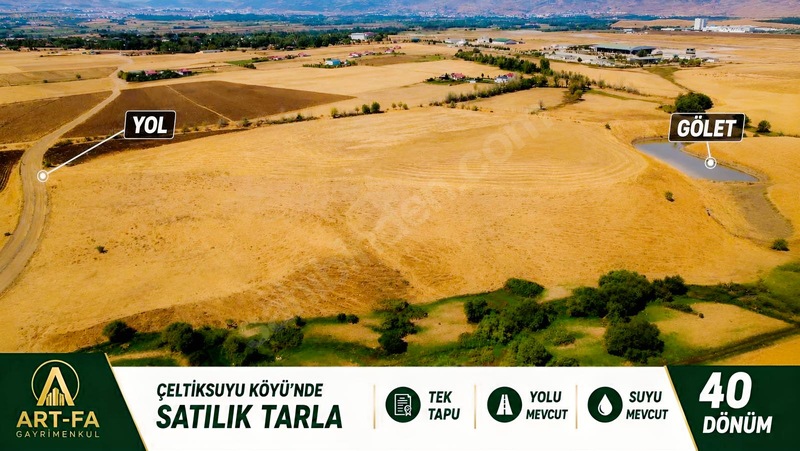 Art-Fa`Dan Çeltiksuyunda Satılık 40 Dönüm Tek Tapu