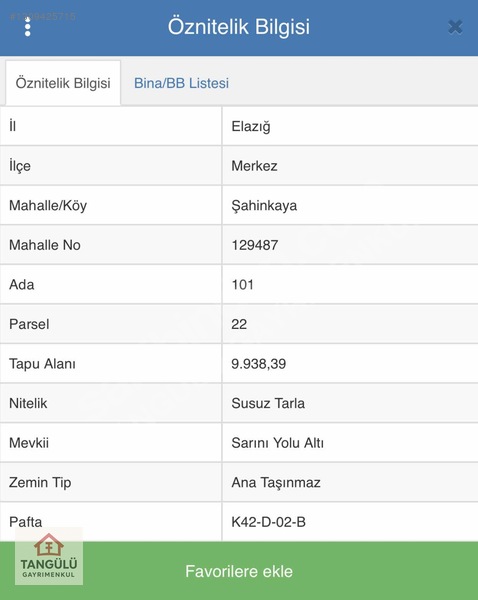 [tangülü Gayrimenkul] Şahinkaya Bölgesi, Satılık 9.938 M2 Tarla — fotoğraf 5