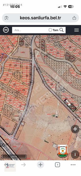 Şanlıurfa Haliliye'de Satılık Köşe Başı 1350m² İmarlı Arsa — fotoğraf 2