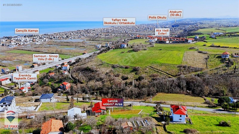 Dereköy Taşkelikte Deniz Manzaralı 466 M² Villa Arsası — fotoğraf 3