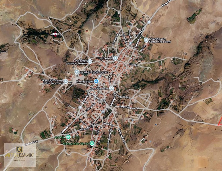 Meram Karadiğin'de Satılık 500 M² Bahçe Köy Yerleşim Alanı İçi — fotoğraf 2