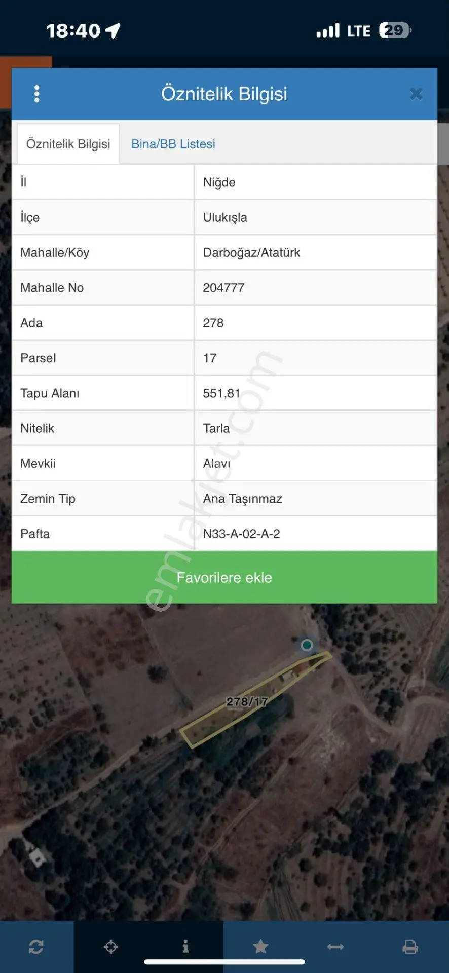 Ulukışla Darboğaz'da Doğa Manzaralı Satılık 551 M² Tarla — fotoğraf 2