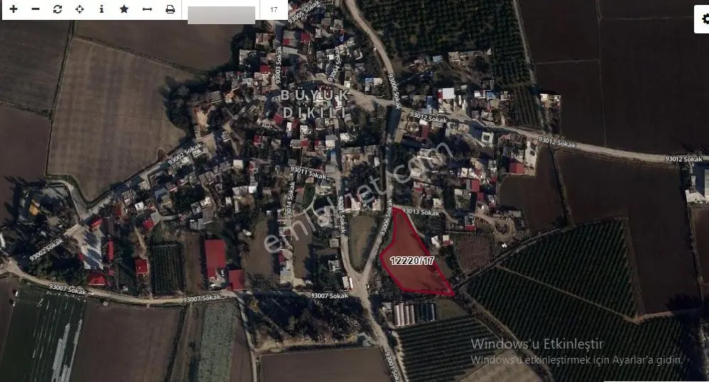 Tek Tapu Büyükdikili İçi Yol Kenarı 5096M2 ( 1 M2 Si 3.350Tl)