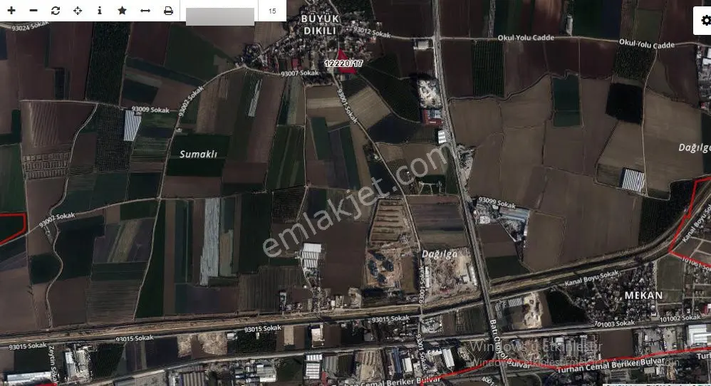 Tek Tapu Büyükdikili İçi Yol Kenarı 5096m2 ( 1 M2 Si 3.350tl) — fotoğraf 3