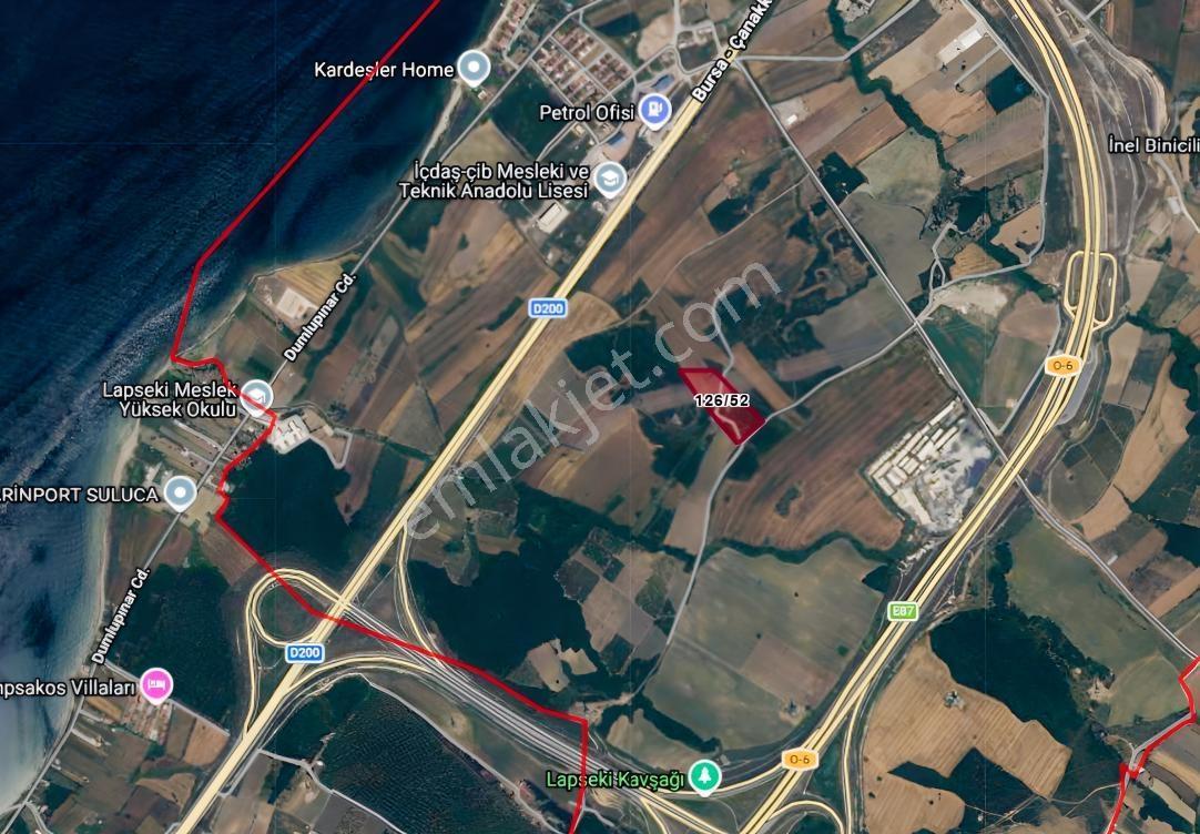 Çanakkale Lapsekı Gazı Süleyman Paşa Yatırımlık Tarla