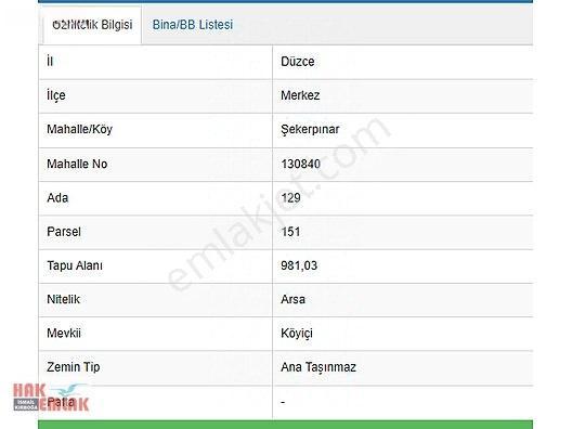 Hak Emlak'tan Şekerpınar Mah Ana Yola Cepheli Satılık 981m² Arsa — fotoğraf 2
