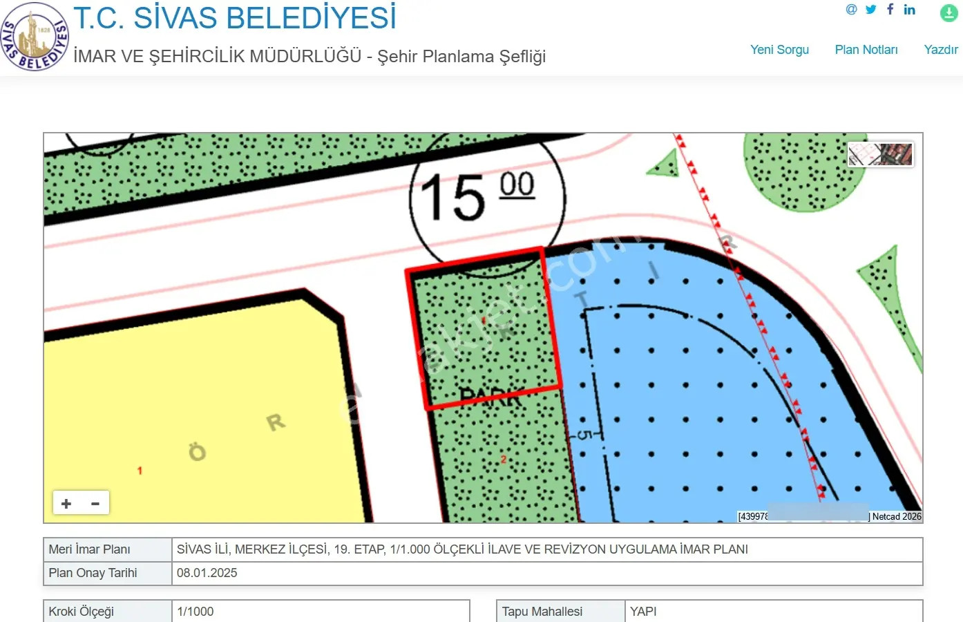 C.k'dan Danişmentgazi Mahallesinde Satılık 68m2 Arsa Hissesi