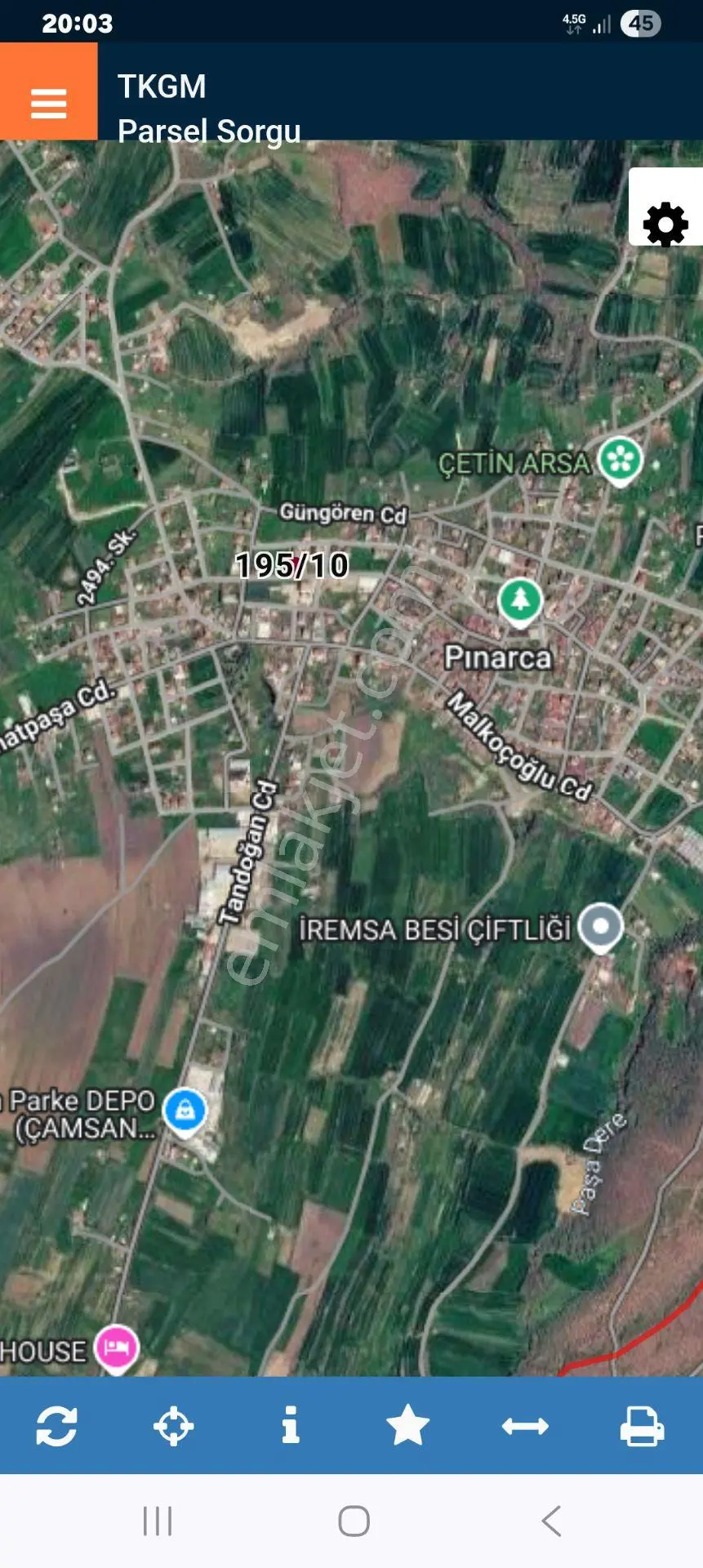 Satılık Arsa Tekirdağ Kapaklı Pınarca Mah Kartal Emlaktan — fotoğraf 2