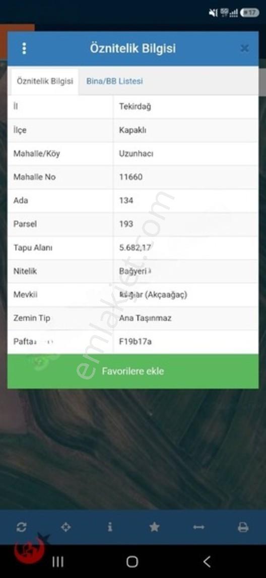 Kapaklı Uzunhacı Mahallesinde 5.832m2 Bağ Yeri — fotoğraf 18