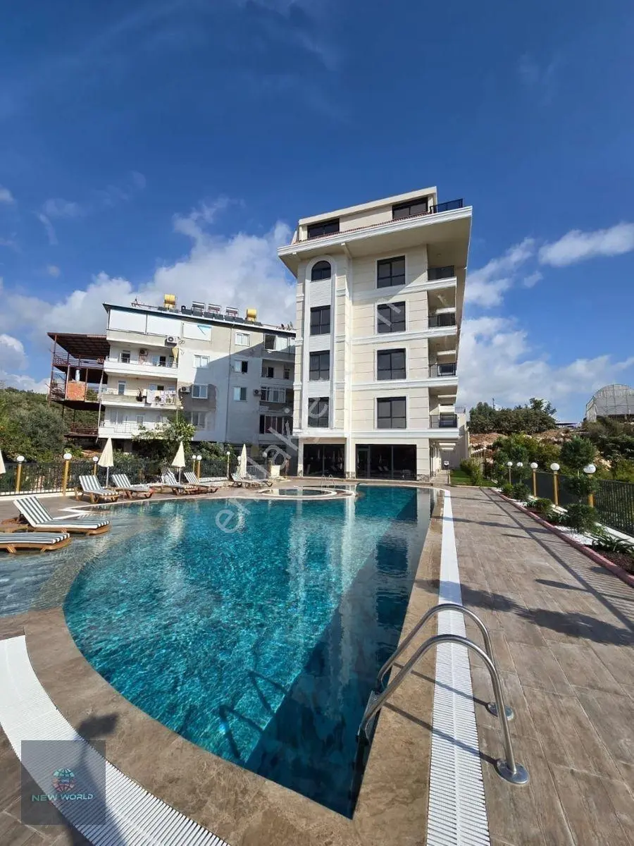 Alanya Kestel Lüks Site İçi Satılık Deniz Manzaralı 1+1