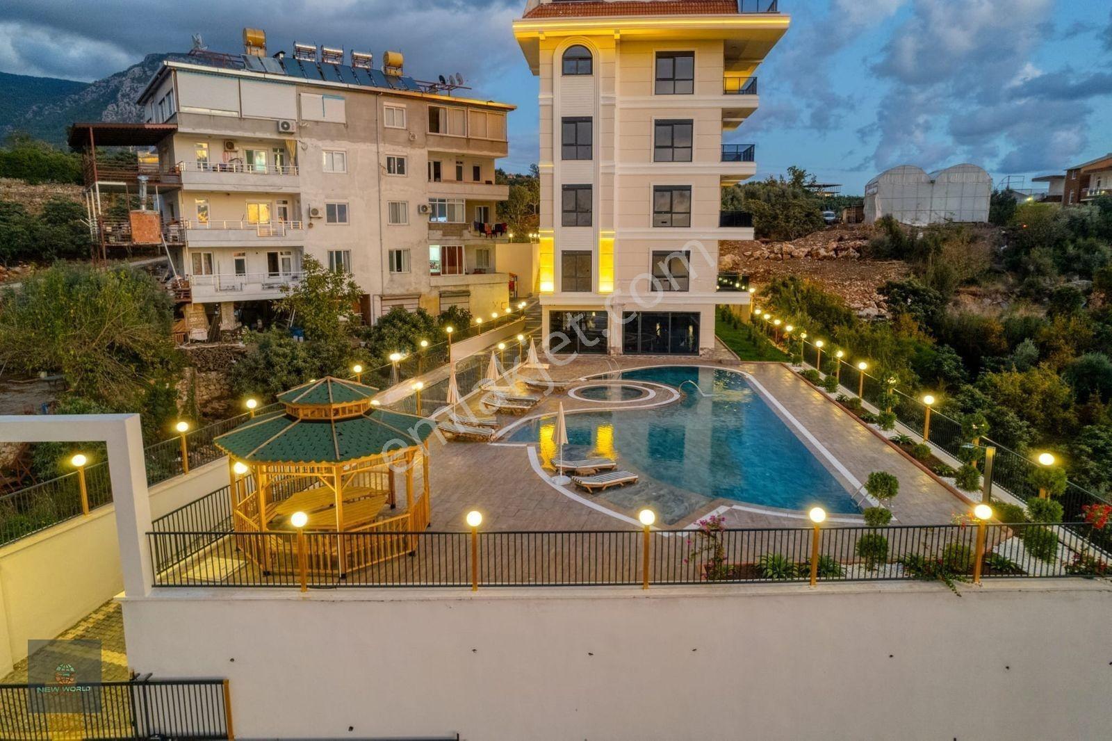 Alanya Kestel Lüks Site İçi Satılık Deniz Manzaralı 1+1 — fotoğraf 25