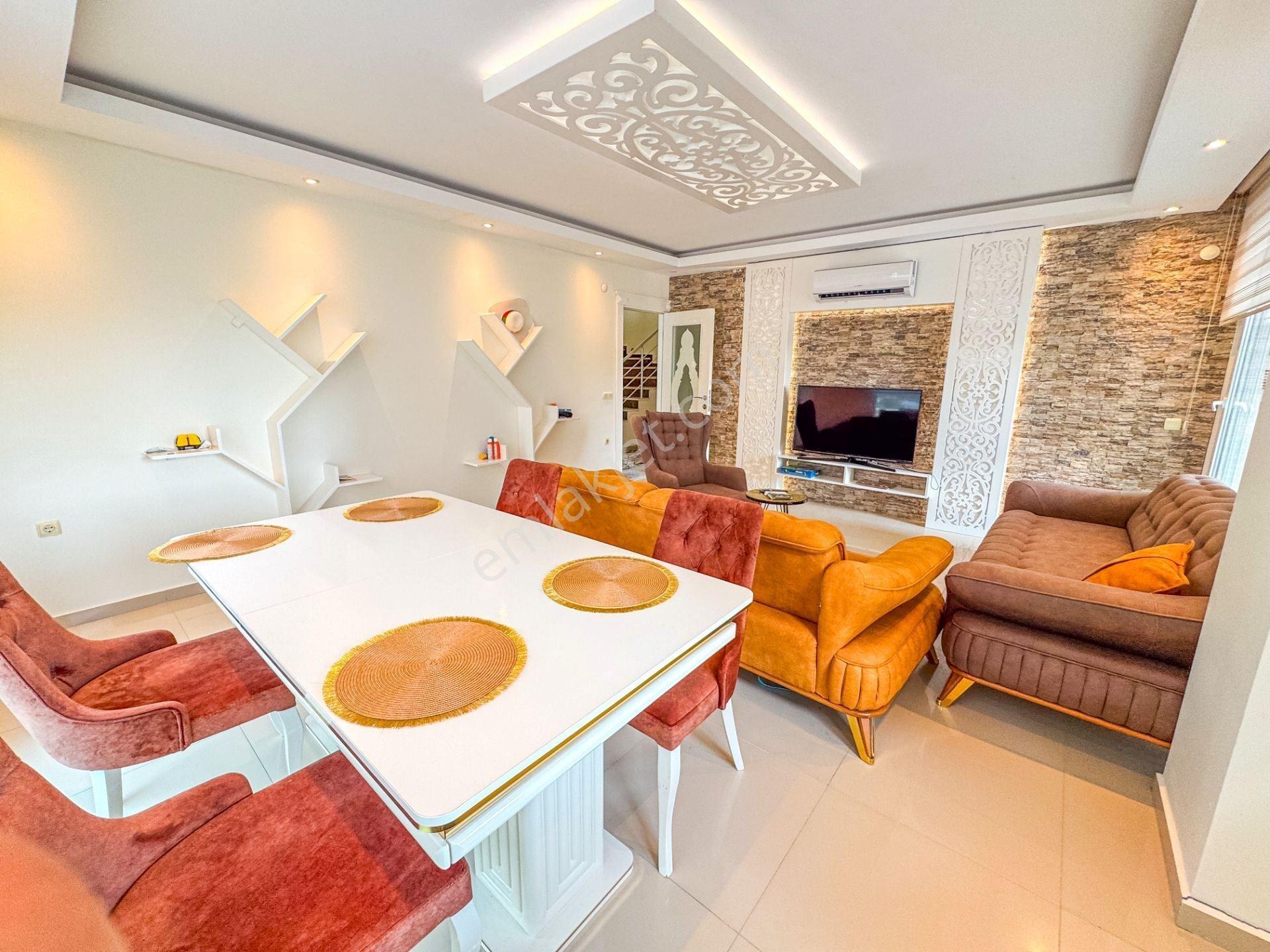 Alanya Kestel Satılık 3+1 Lüks Eşyalı Dubleks Daire — fotoğraf 2