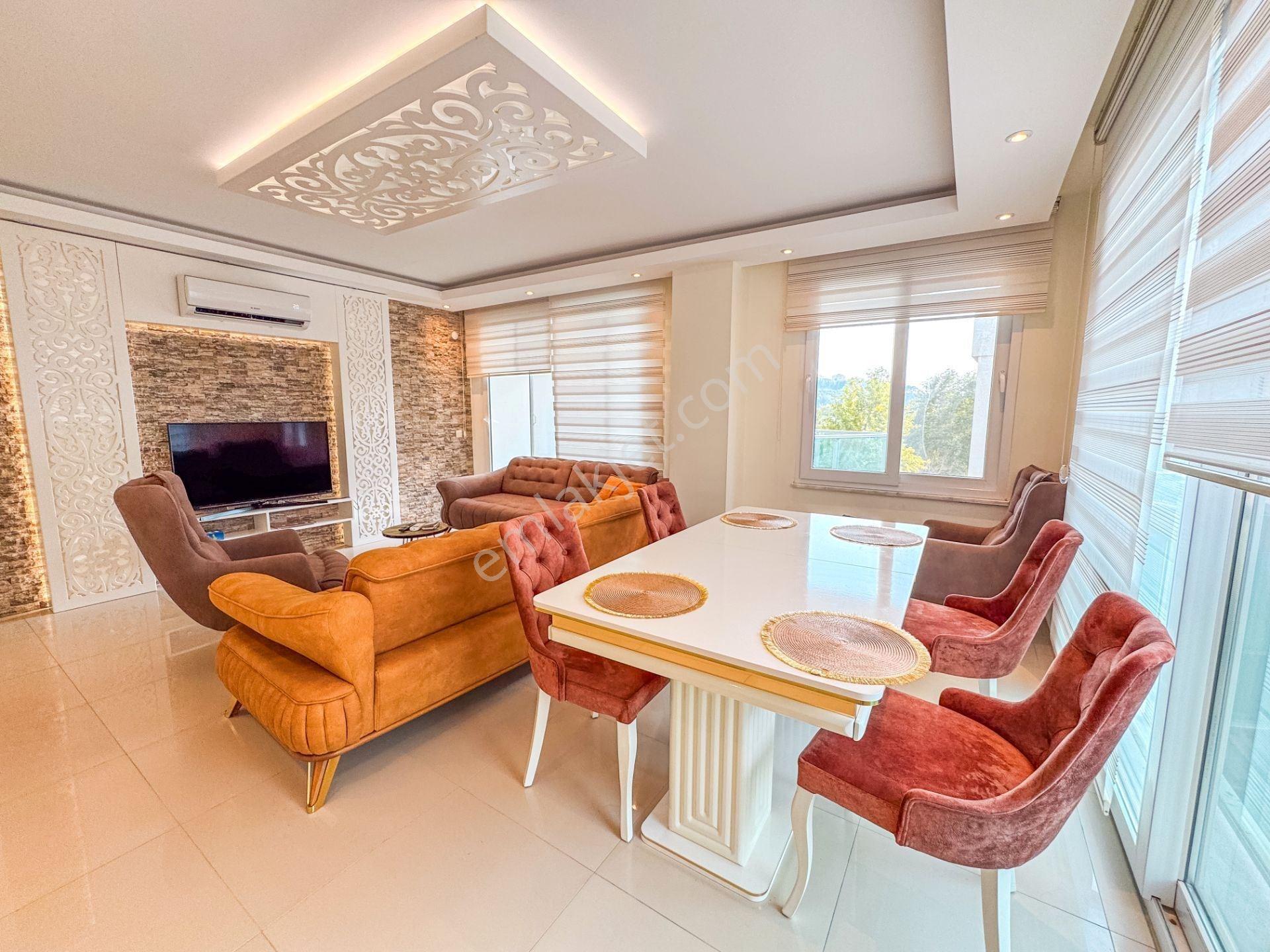 Alanya Kestel Satılık 3+1 Lüks Eşyalı Dubleks Daire — fotoğraf 3