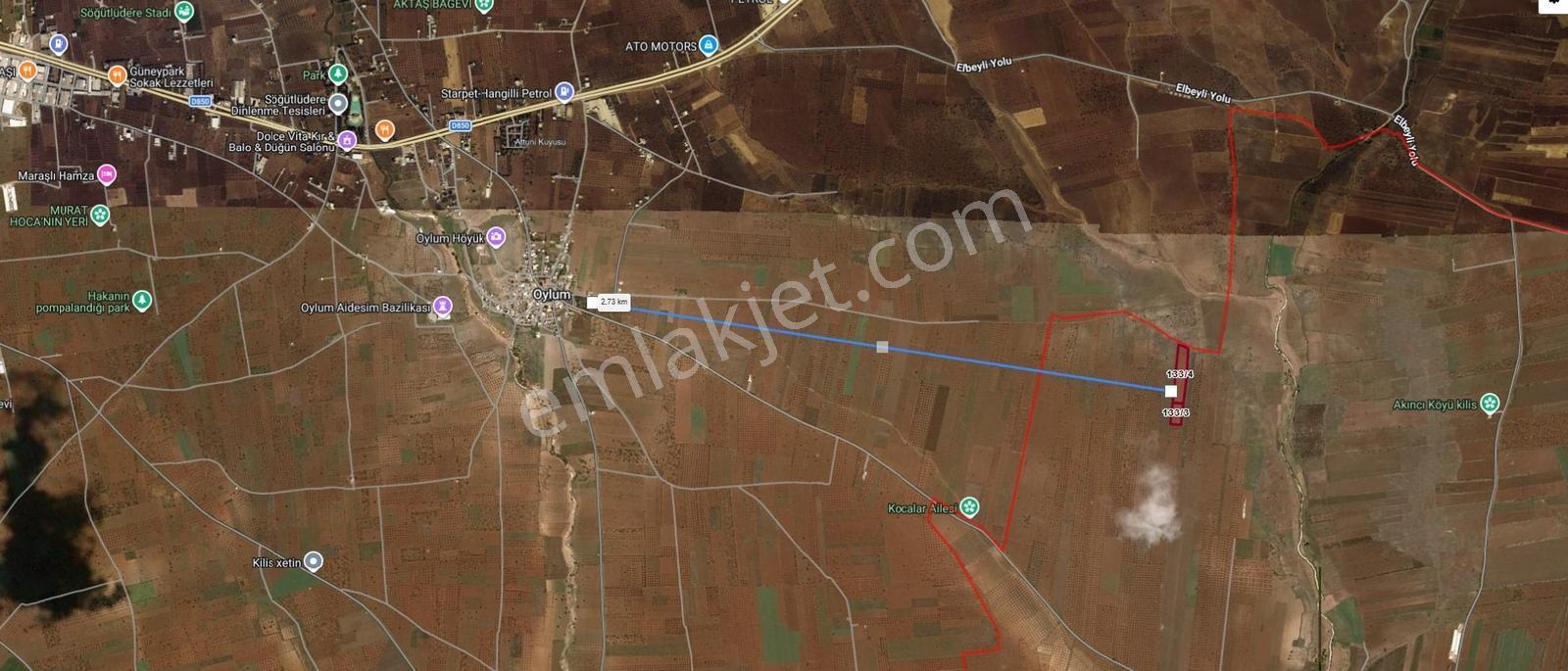 Kilis Akıncı'Da Mantıklı Konumda Satılık 2 Parça Arazi