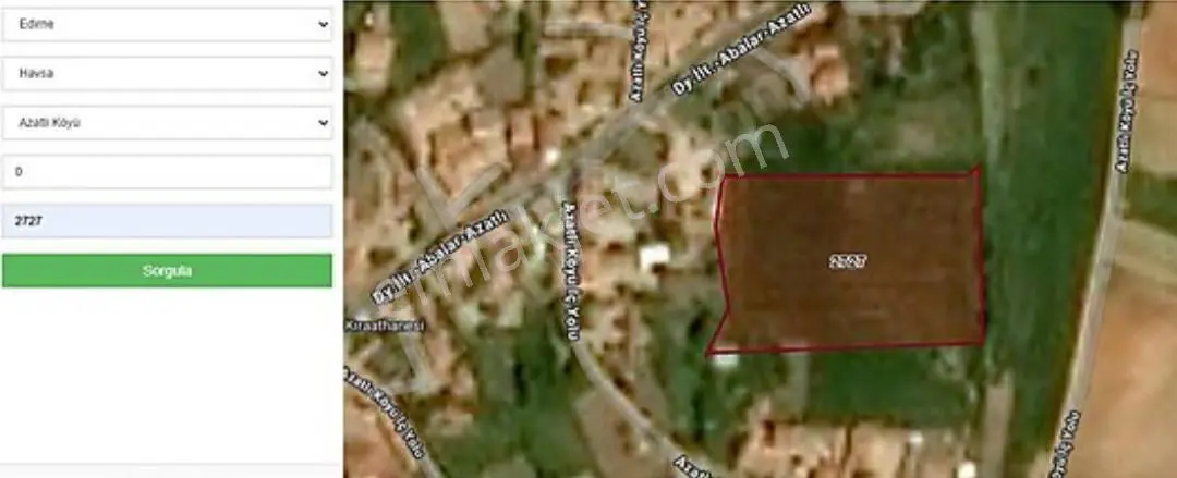 Edirne Havsa Azatlı'da Satılık 500m² Arsa — fotoğraf 2