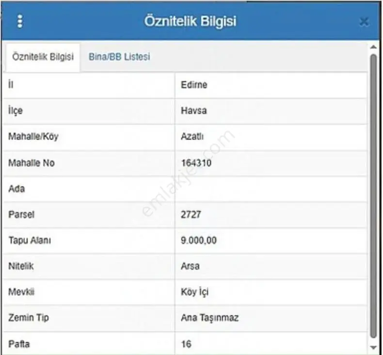Edirne Havsa Azatlı'da Satılık 500m² Arsa — fotoğraf 3