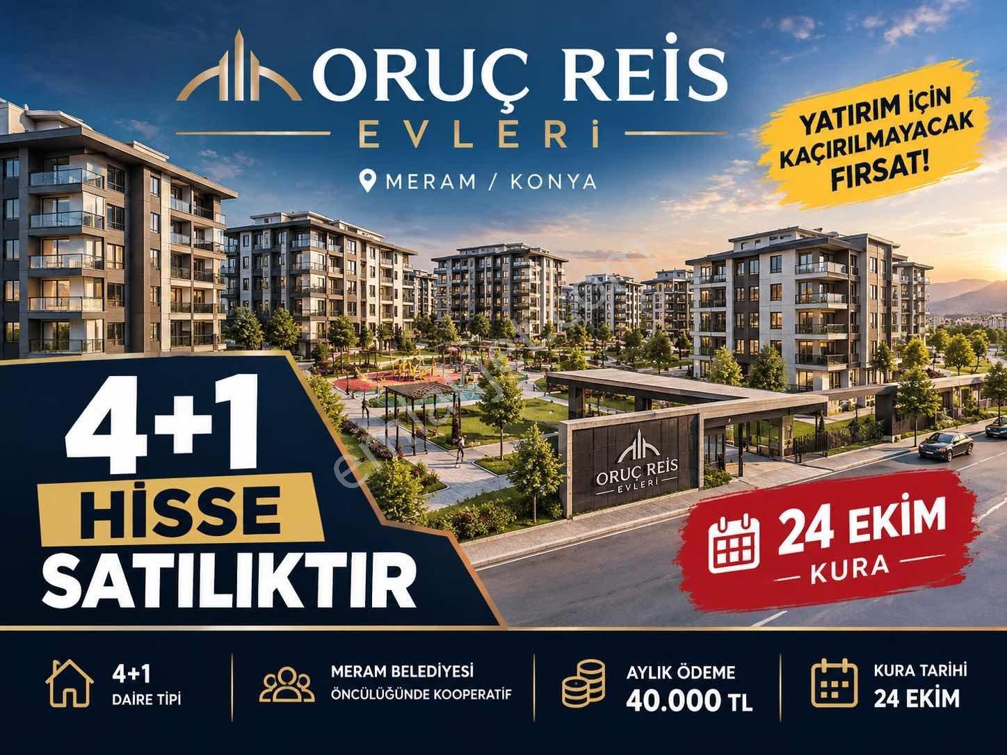 Oruç Reis Evlerinde 4+1 Hisse 24 Ekim De Kuraya Girecek 185m²