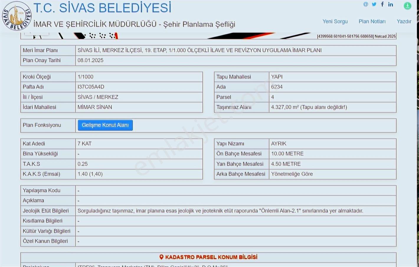 C.k'dan Danişmentgazi (yapı)mahallesinde Yatırımlık Arsa Hissesi — fotoğraf 4