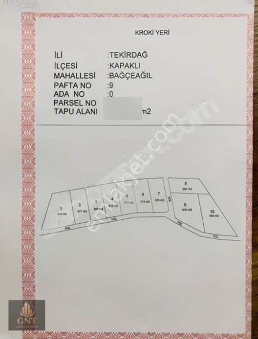 Kapaklıda Bahçeli Çevrili Tarla — fotoğraf 10
