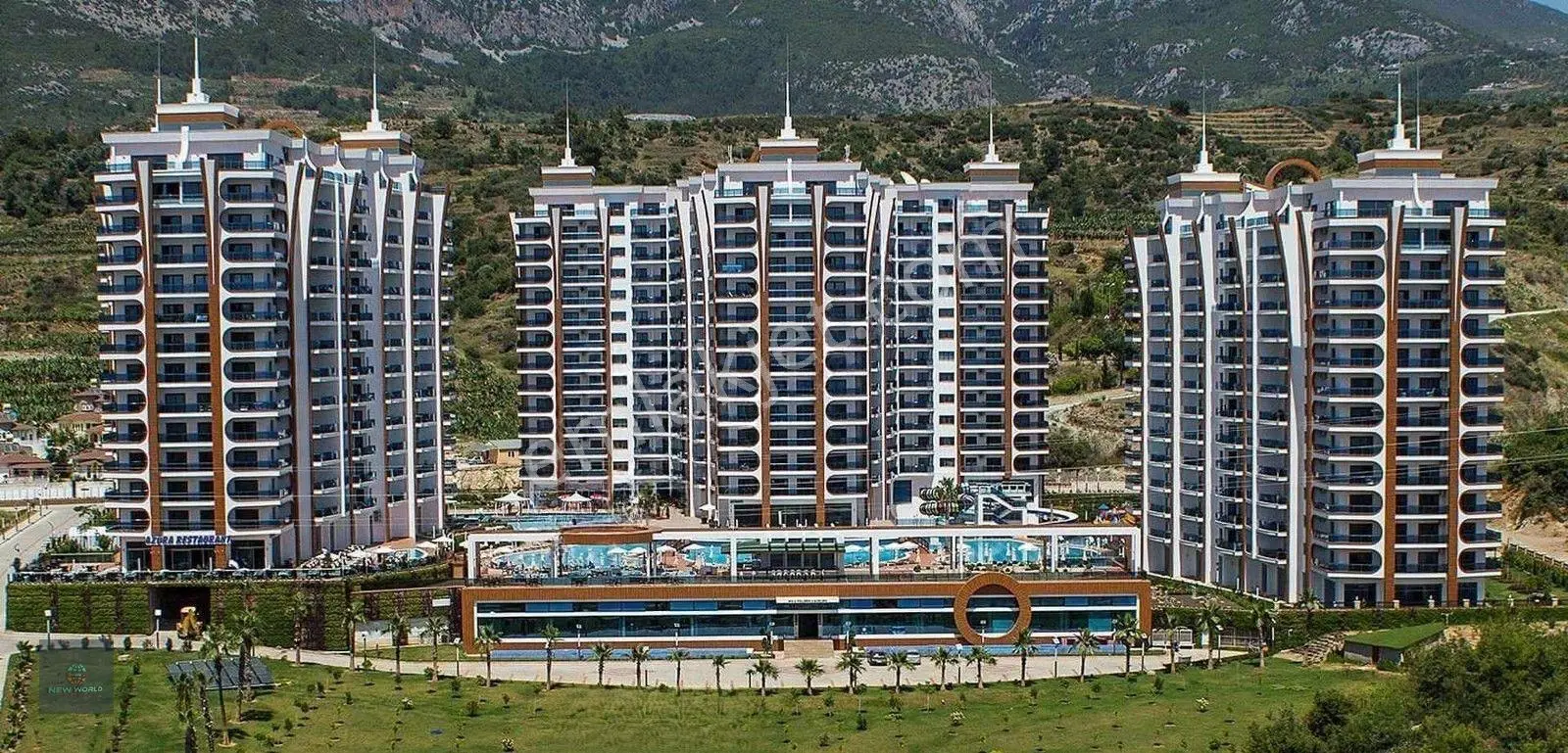 Alanya Mahmutlar 3+1 Full Eşyalı Dağ, Deniz Ve Havuz Manzaralı Lüks 3+1 Daire
