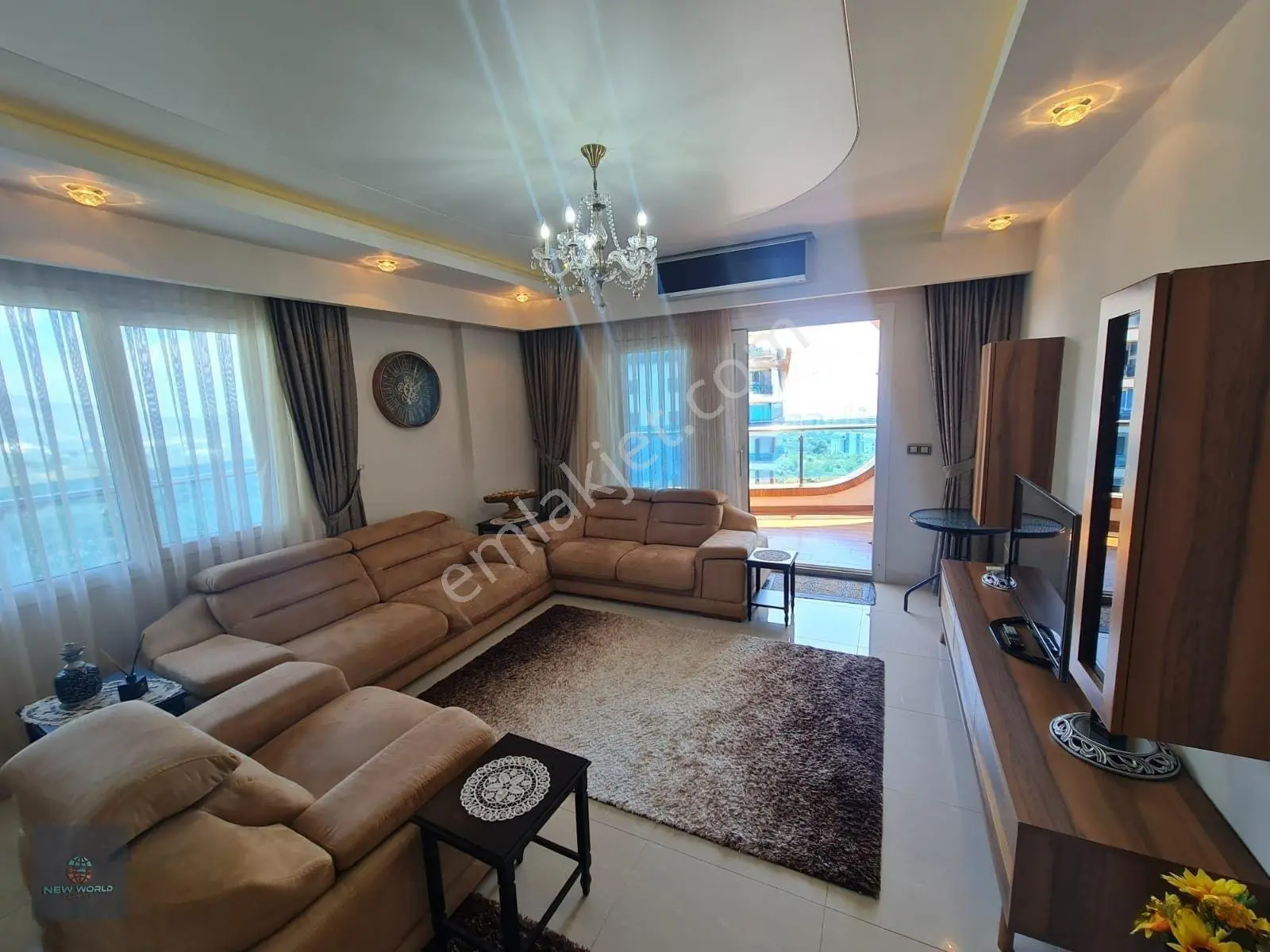 Alanya Mahmutlar 3+1 Full Eşyalı Dağ, Deniz Ve Havuz Manzaralı Lüks 3+1 Daire — fotoğraf 3