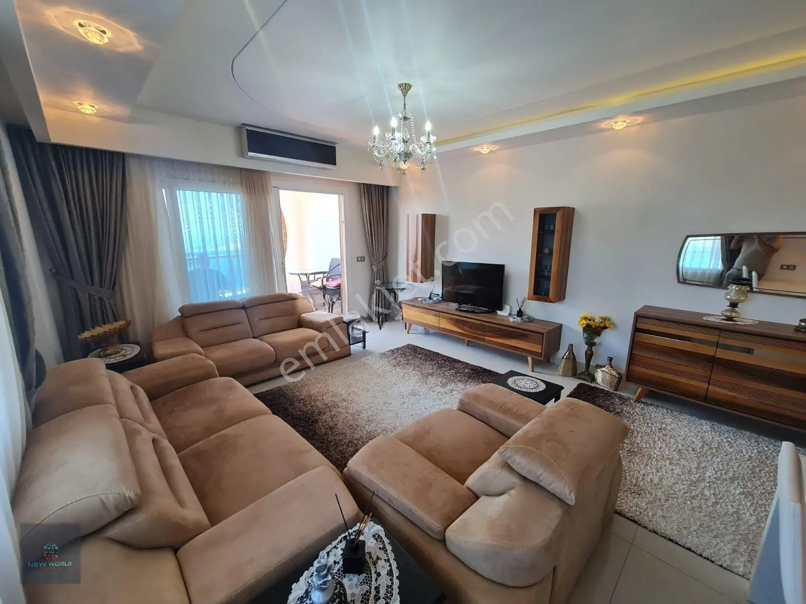 Alanya Mahmutlar 3+1 Full Eşyalı Dağ, Deniz Ve Havuz Manzaralı Lüks 3+1 Daire — fotoğraf 5
