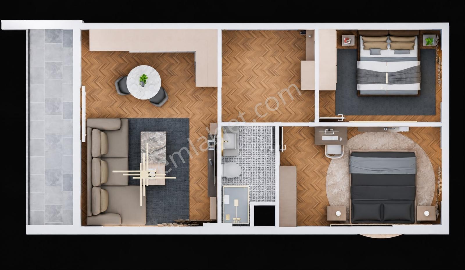Emlak Danışmanım'dan║modern Yapılı║konforlu║havuzlu Sitede 2+1 — fotoğraf 4