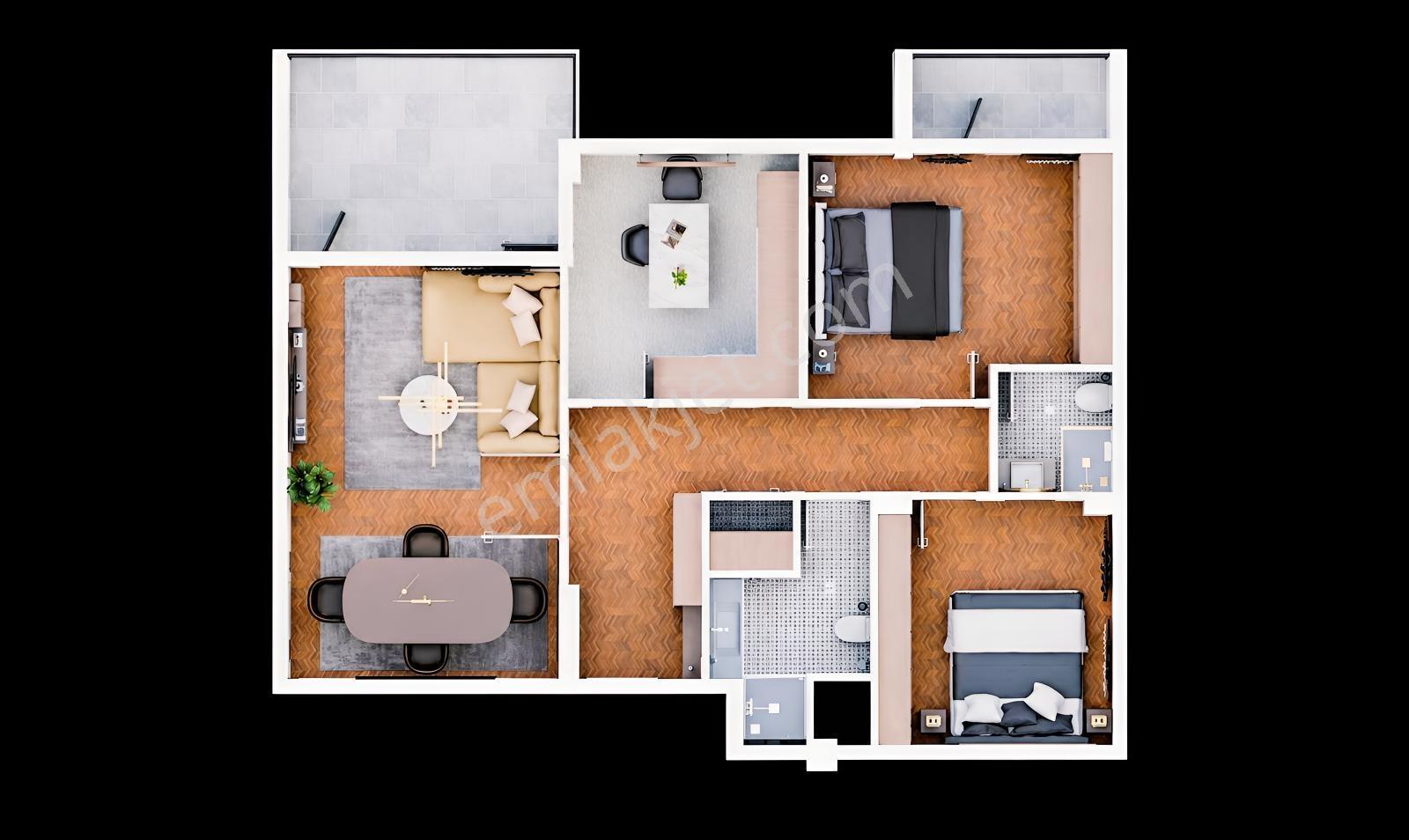 Emlak Danışmanım'dan║modern Yapılı║konforlu║havuzlu Sitede 2+1 — fotoğraf 6