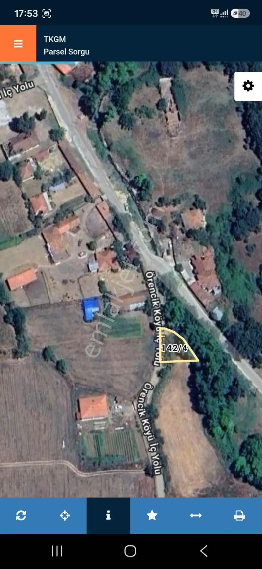 Çanakkale Yenice Örencik Köyünde İmarlı Arsa