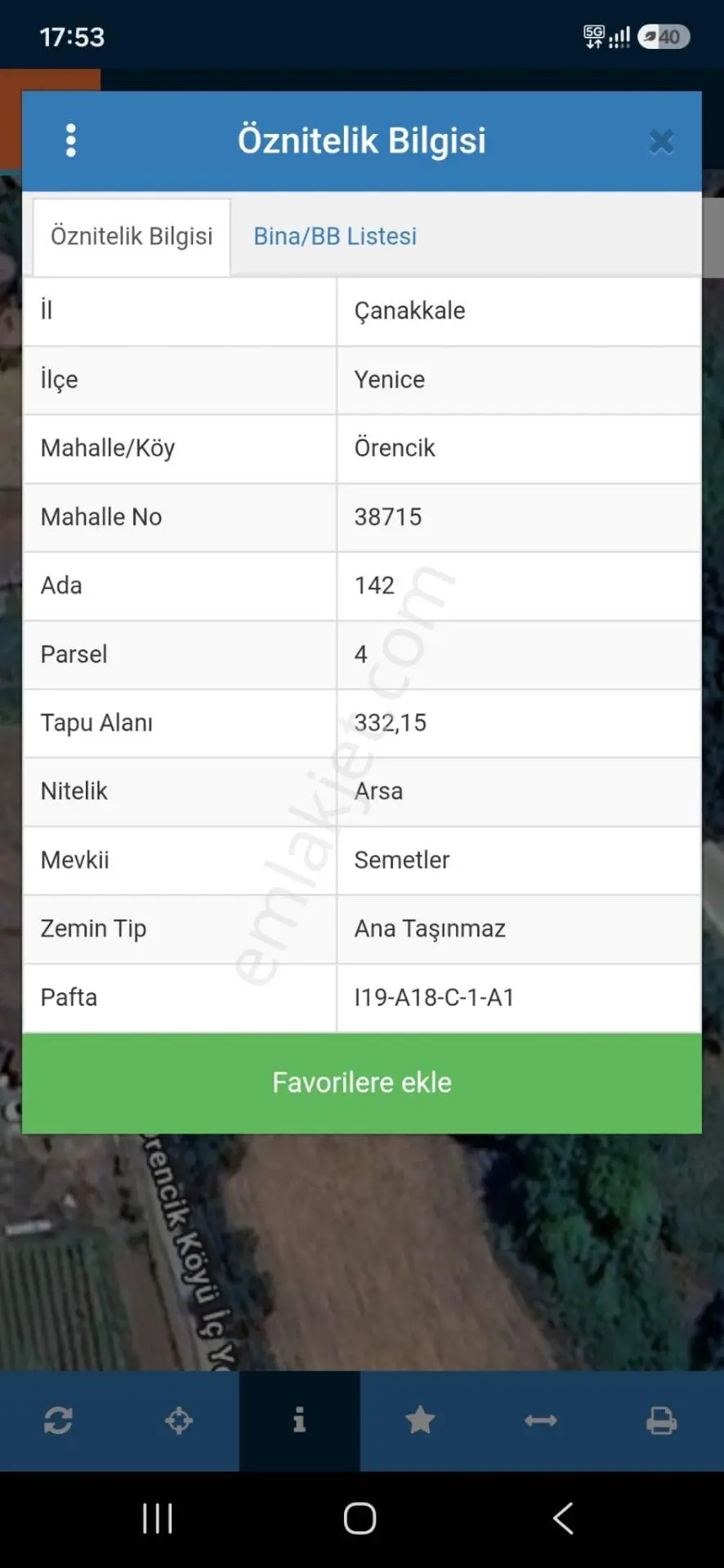 Çanakkale Yenice Örencik Köyünde İmarlı Arsa — fotoğraf 2