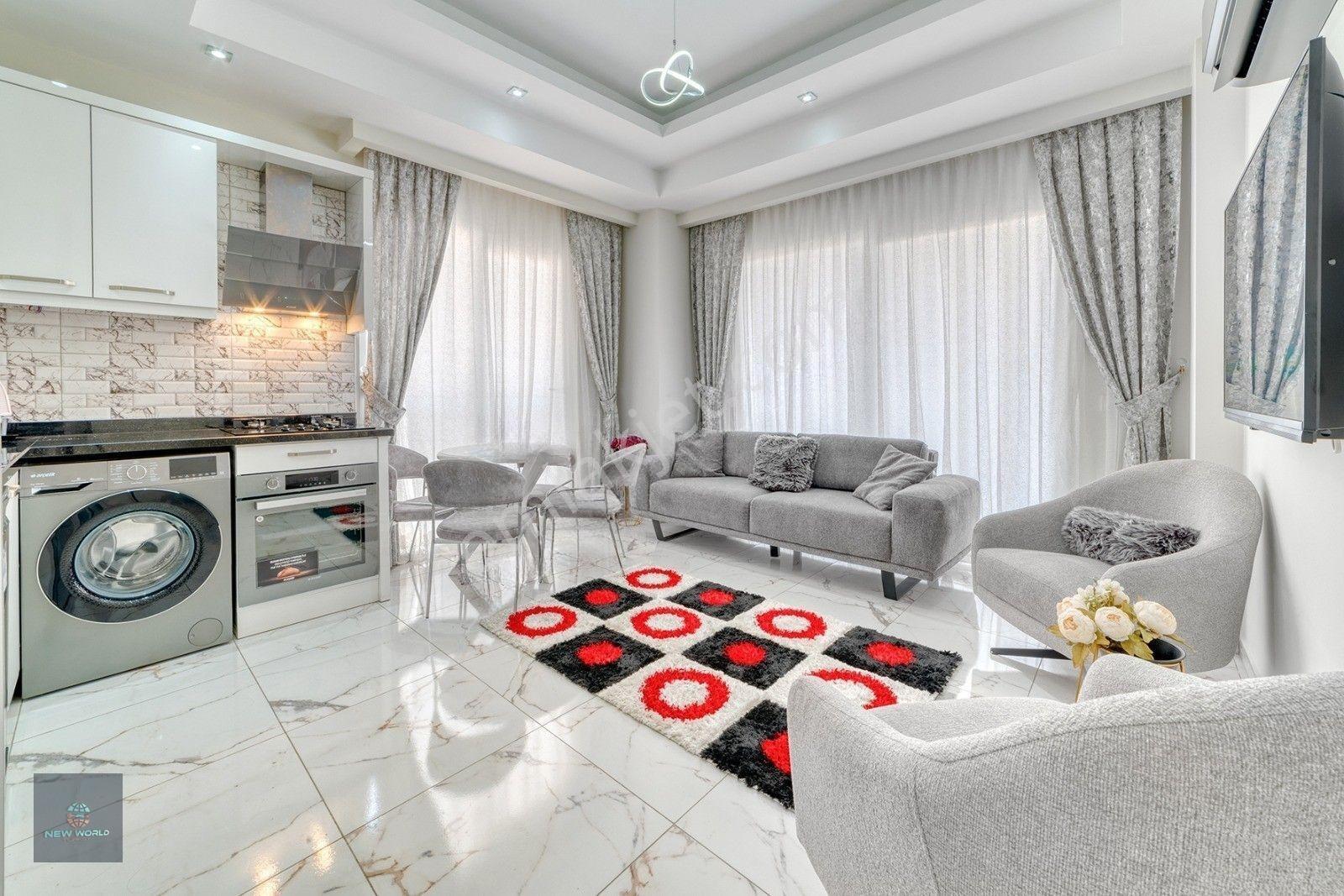 Alanya Merkez Sıfır Bina Full Eşyalı Satılık 1+1 — fotoğraf 5